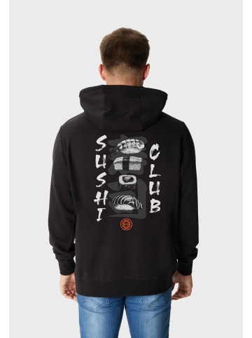 OLDSKULL Hoodie Asian Sushi Lover Graphic in Black