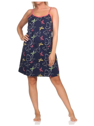 NORMANN Spaghetti Nachthemd Neglige - 85889 in Allover