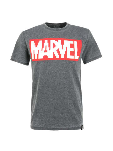 Re:Covered T-Shirt Marvel Pixel Logo Charcoal in Charcoal