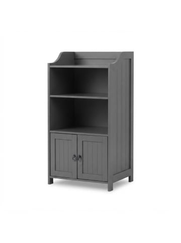 relaxdays Badezimmerschrank in Grau - (B)40,5 x (H)86 x (T)36 cm