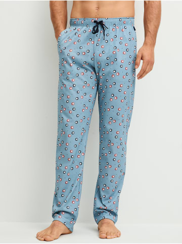 Calida Schlafhose RMX Sleep Weekend in Ashley blu
