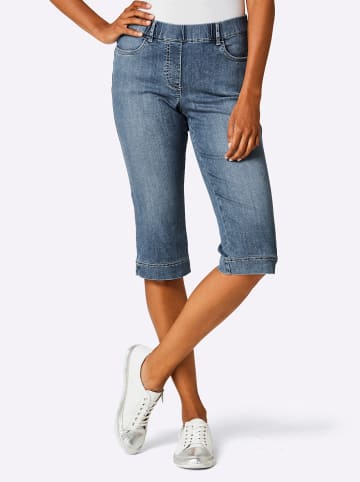 ascari Caprijeans in blue-stone-washed