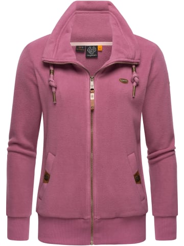 ragwear Kapuzensweatjacke Rylie Fleece Zip Solid in Dusty Rose