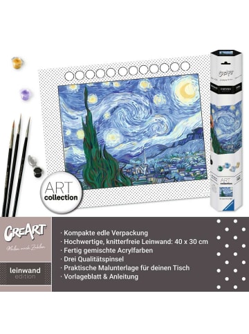 Ravensburger Ravensburger Malprodukte Leinwand Sternennacht (Van Gogh) in bunt