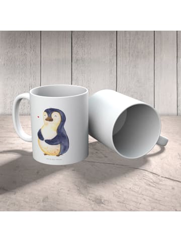 Mr. & Mrs. Panda Kindertasse Pinguin Diät ohne Spruch in Weiß