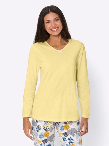 Sieh an! Schlafanzugshirt in zitrone