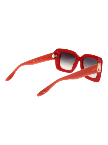 Bulget Frauen Sonnenbrille Quadratisch Rot