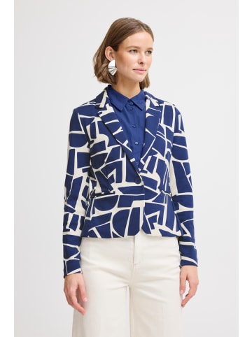 b. young Blazer BYRIZETTA Regular fit in Med Blue Geo