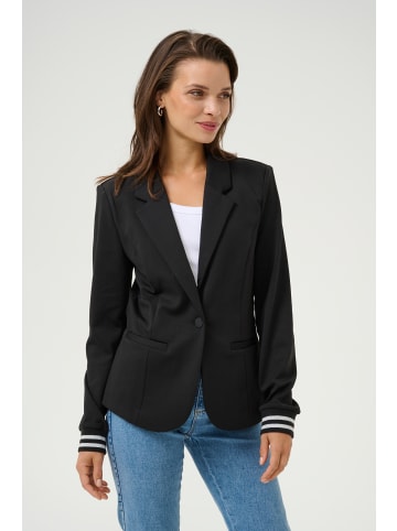 Kaffe Blazer Kinnie in Black/Silver Lurex Stripe
