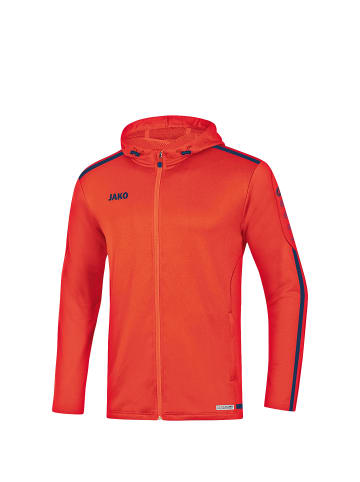 Jako Kapuzenjacke Striker 2.0 in orange / dunkelblau