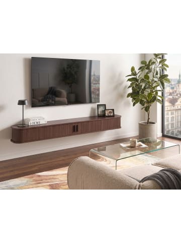 Beliani TV-Schrank BRADLEY in Braun - (W) 180 x (H) 20 x (L) 30 cm