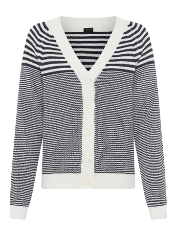 Laura Scott Strickjacke in marine-weiß-gestreift