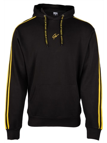 Gorilla Wear Hoodie in Übergröße - Banks - Schwarz/Gelb