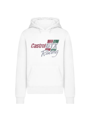 F4NT4STIC Hoodie Castrol Vintage Distressed GTX Racing in weiß