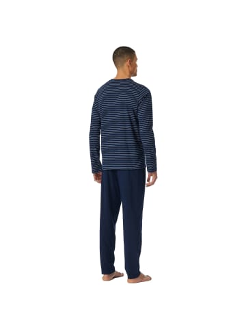 Schiesser Pyjama in Dunkelblau