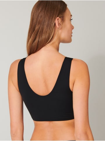 Schiesser Bustier Lasercut Invisible Soft in Black