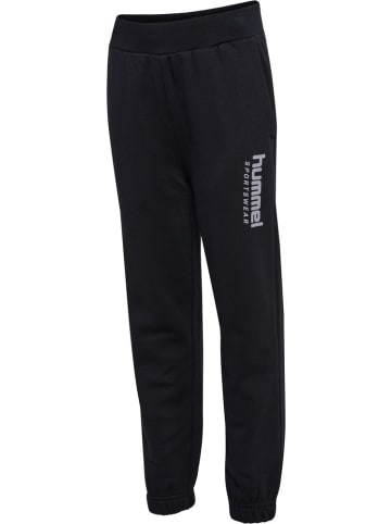 Hummel Sporthose "Hmlloksi Adjustable Waist Pants" in Schwarz
