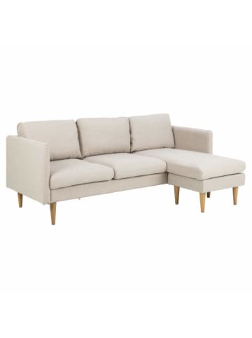 ebuy24 Chaiselongsofa Milly Beige 201 x 132 cm