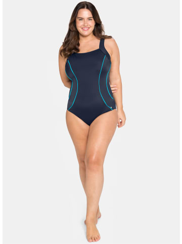 sheego Badeanzug in nachtblau