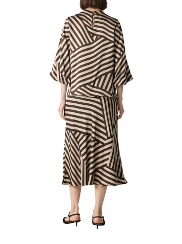 comma Blusenshirt in schoko beige - 0001