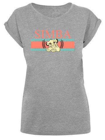 F4NT4STIC T-Shirt Disney König der Löwen Simba Stripes in grau meliert