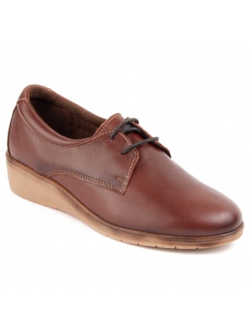 Purapiel Schnürschuhe Keilabsatz Anilav Brown in Braun