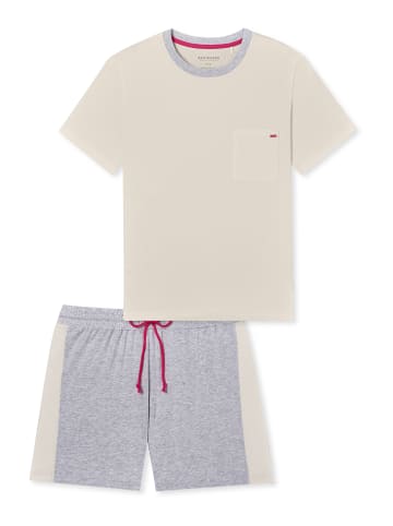 Schiesser Pyjama Casual Nightwear in Weiß