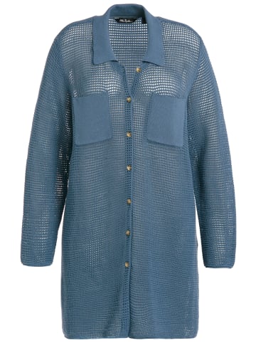 Ulla Popken Strickjacke in petrolblau