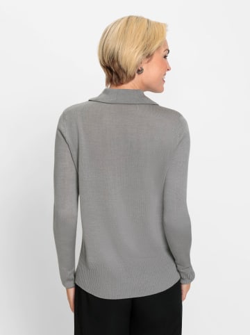 WITT WEIDEN Langarm-Pullover in steingrau