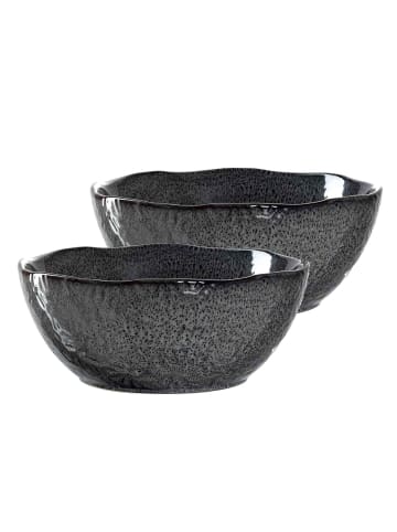 LEONARDO 2er Set Salatschüsseln Matera in ø 24 cm in anthrazit