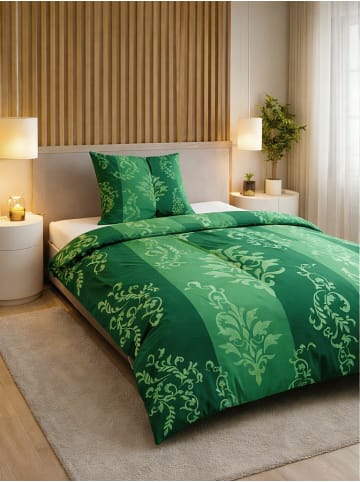 JACK 2 tlg. Mikrofaser Bettwäsche 135x200cm Royal Sleep in Grün