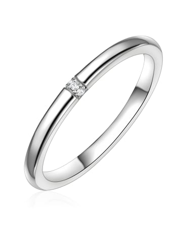 Glanzstücke München Ring aus Sterling Silber mit Zirkonia in silber