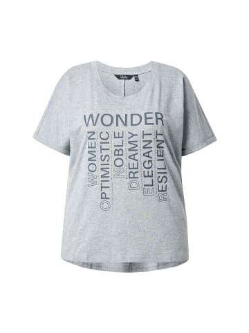 Ulla Popken Shirt in hellgrau mélange