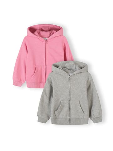 Minoti 2-er Pack Kapuzensweatshirt 30FLEECE110 in pink