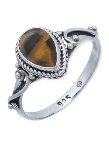 mantraroma 925er Silber - Ringe mit Tigerauge