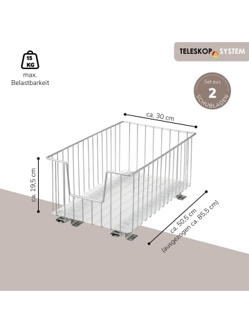 bremermann Schrank-Korbauszug ca. 30 x 23 x 50,5 cm (B/H/T)
