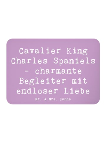 Mr. & Mrs. Panda Kühlschrankmagnet Spruch Cavalier King Charles ... in Lavendeltraum
