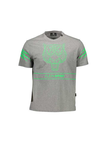 Plein Sport Graues Baumwoll-T-Shirt