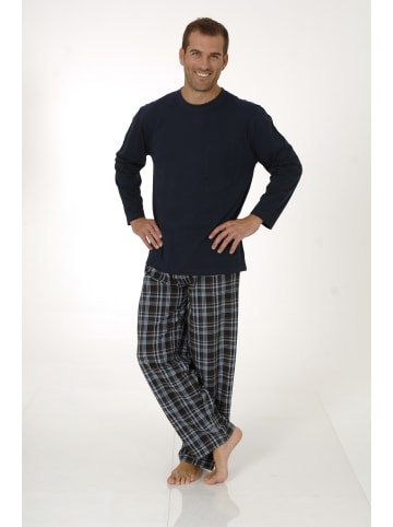 NORMANN Pyjama Mix & Match Schlafanzug in marine