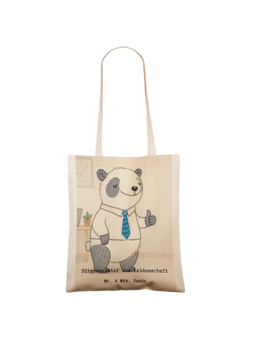 Mr. & Mrs. Panda Shopping Tasche Bürgermeister Leidenschaft Desi... in Weiß