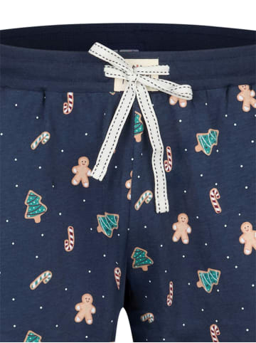Happy Shorts Pyjamahose Christmas in navy gingerbread men