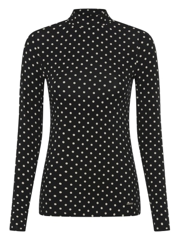Laura Scott Langarmshirt in schwarz-gepunktet