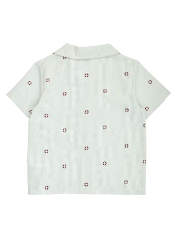 müsli Kurzarmhemd in Tofu/ Ocean/ Mineral red