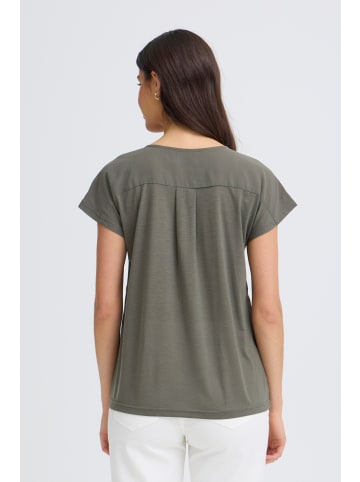 Fransa Bluse kurzarm FRZAWOV Regular fit in SMOKEY OLIVE