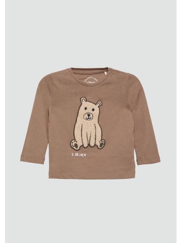 s.Oliver T-Shirt langarm in Braun