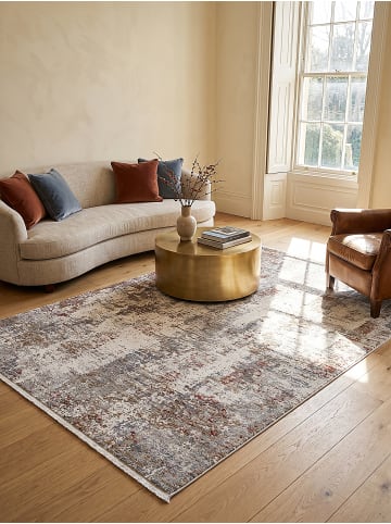KADIMA DESIGN Kurzflorteppich Vintage robust pflegeleicht Wohnzimmer Flur in Mehrfarbig