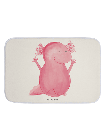 Mr. & Mrs. Panda Duschmatte Axolotl Hurra ohne Spruch in Weiß
