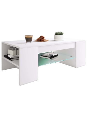 ebuy24 Couchtisch Tunas 1 Weiß 100 x 50 cm