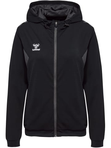 Hummel Hummel Zip Kapuzenpullover Hmlauthentic Multisport Damen Atmungsaktiv Schnelltrocknend in BLACK