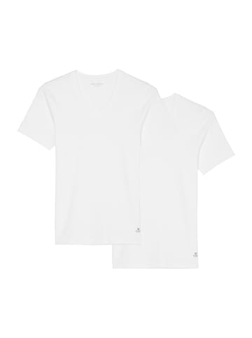 Marc O'Polo V-Shirt Essentials in Weiß